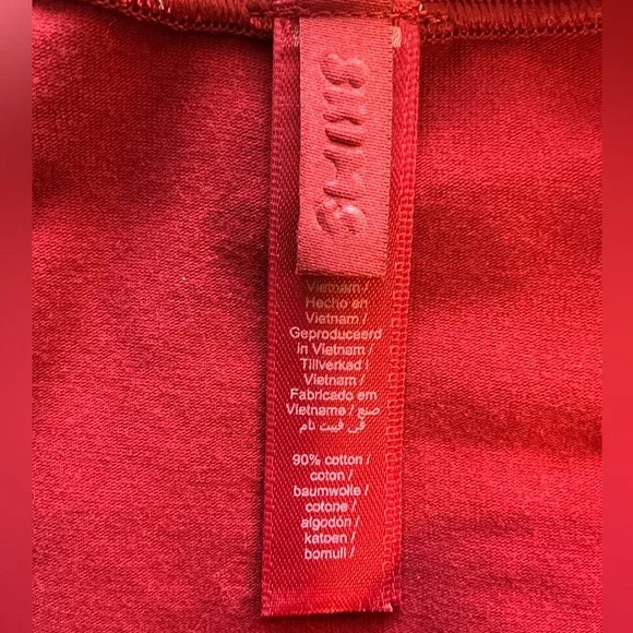 SKIMS Cotton Jersey T-Shirt | Brick | Size S - Picture 8 of 9